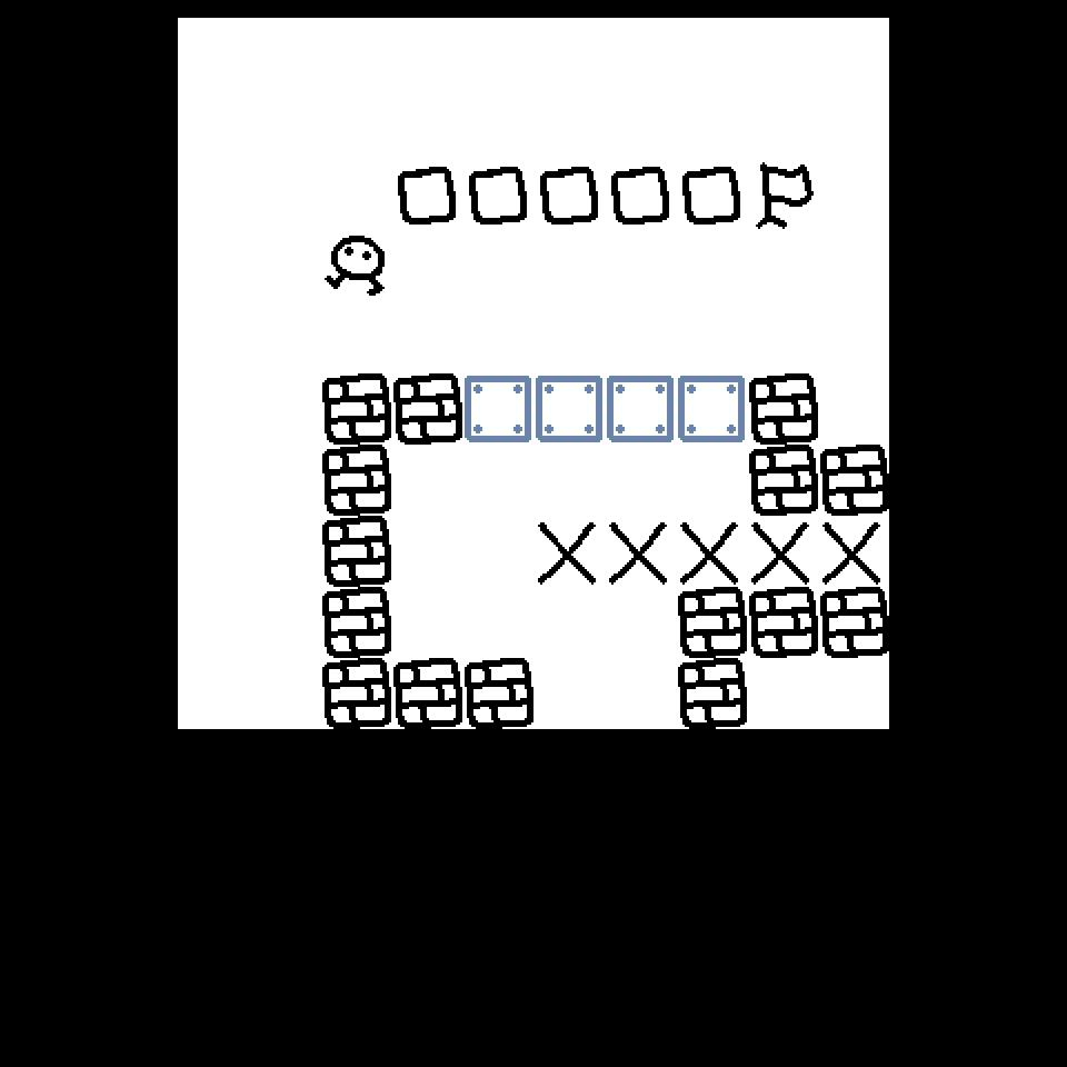 Telemount Level 2 initial layout with a row of blocks, blue panels, hazards, and the goal flag
